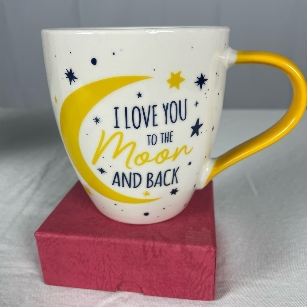 Love Mug 14oz New Bone China Mug I Love You To The Moon And Back new in box